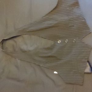 Black Pinstripe suit vest